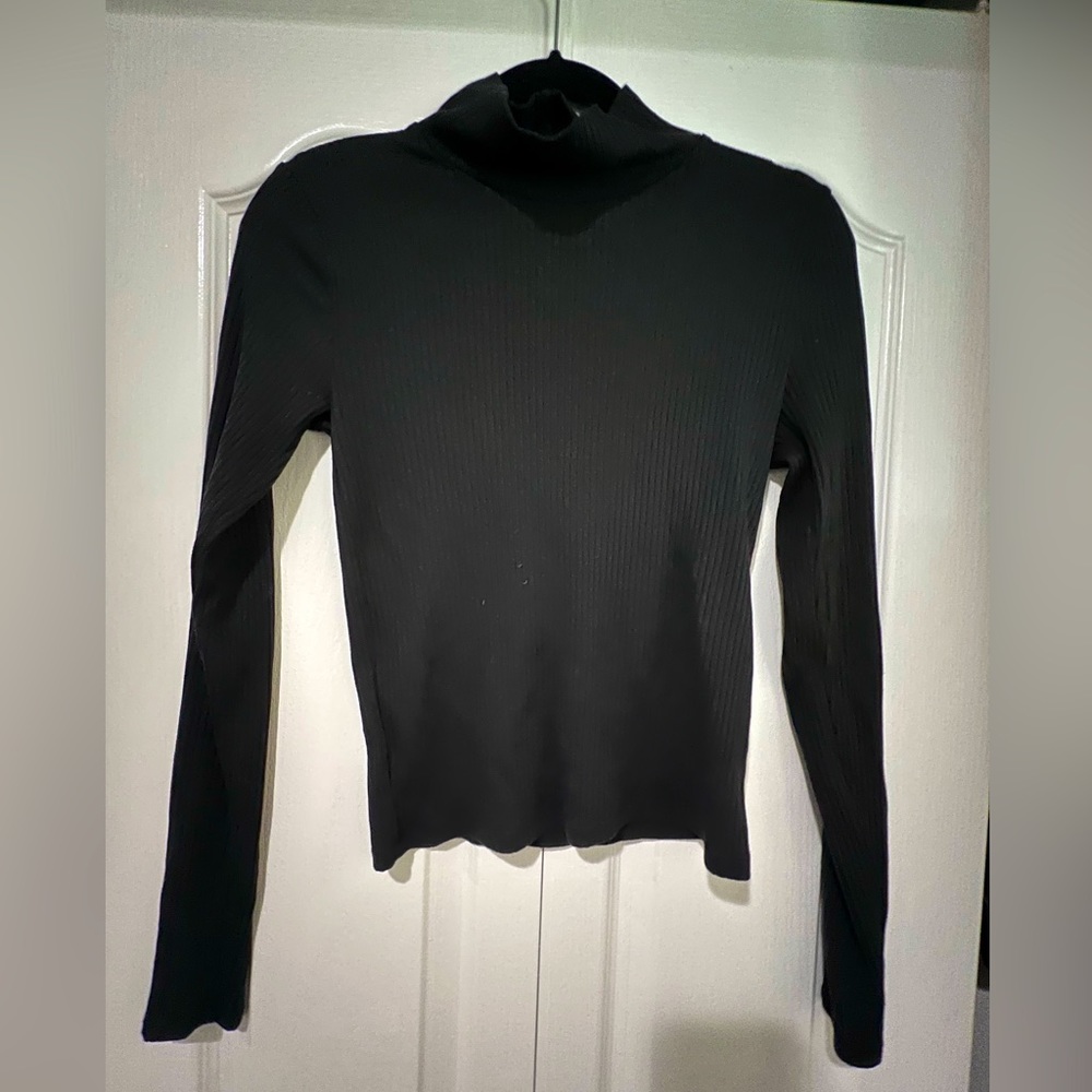 Abercrombie & Fitch Longsleeve Mockneck Ribbed shirt - SzM